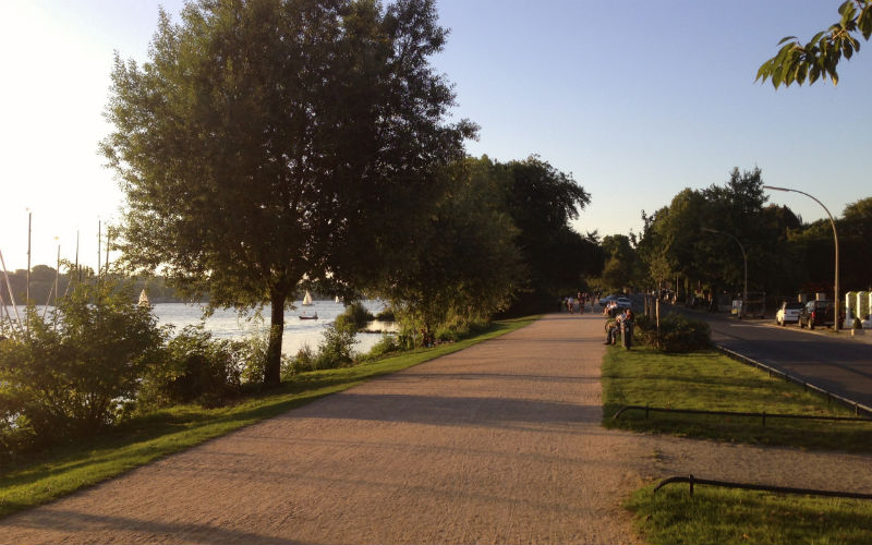 Außenalster Hamburg, Laufstrecke, Jogging Sucks