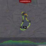 Laufstrecke Außenalster Hamburg, Nike+ Running Screenshot