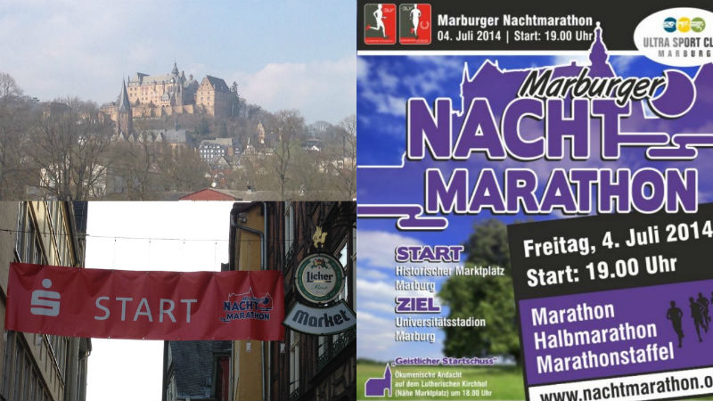 Marburg Nachtmarathon Strecke