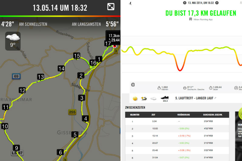 Nike+ Running App Screenshots Bug