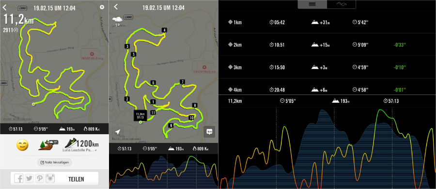 Nike+ Running App Screenshots