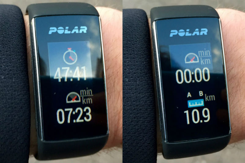 Polar A360 Distanzmessung, Dauer, Pace