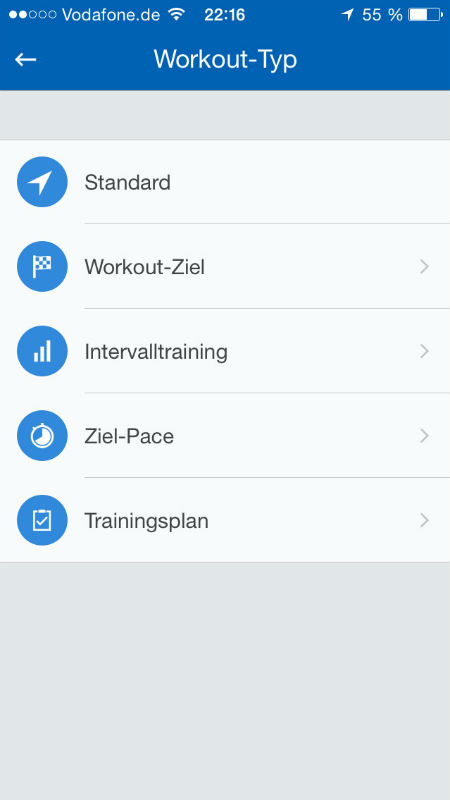 Runtastic PRO App Screenshot