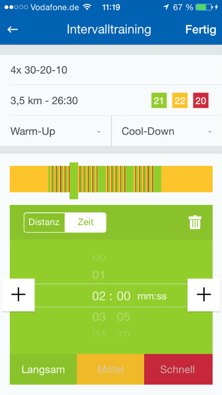 Runtastic PRO App Screenshot