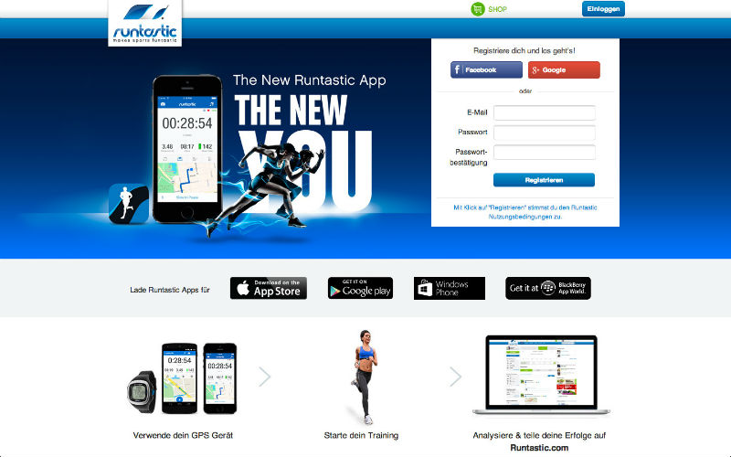 Runtastic Web-Portal