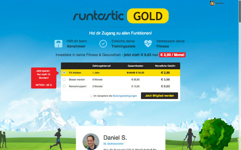 Runtastic Web-Portal