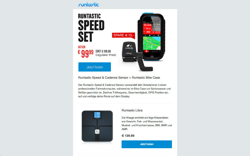 Runtastic Werbung