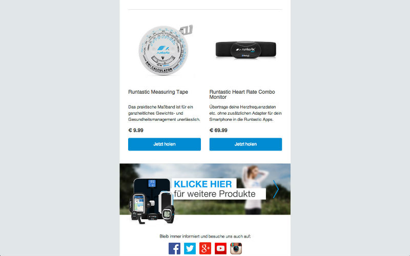 Runtastic Web-Portal