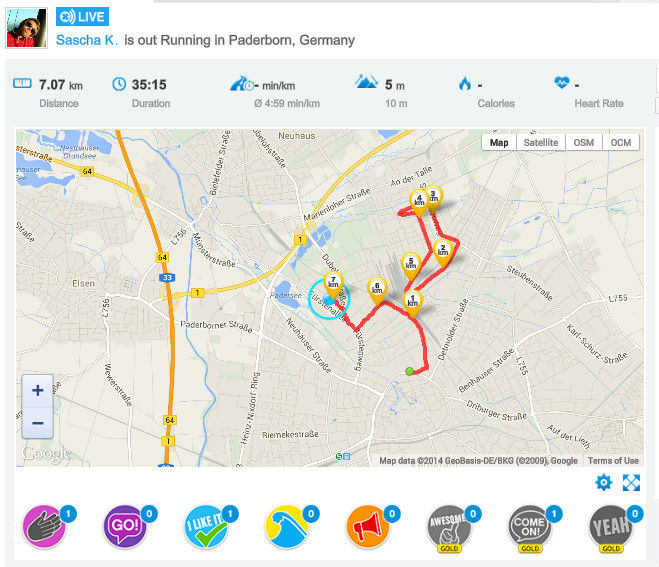 Runtastic Web-Portal