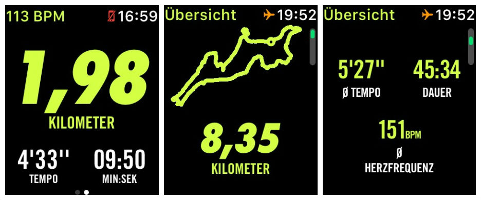 Apple Watch Nike+ Run Club Screenshots