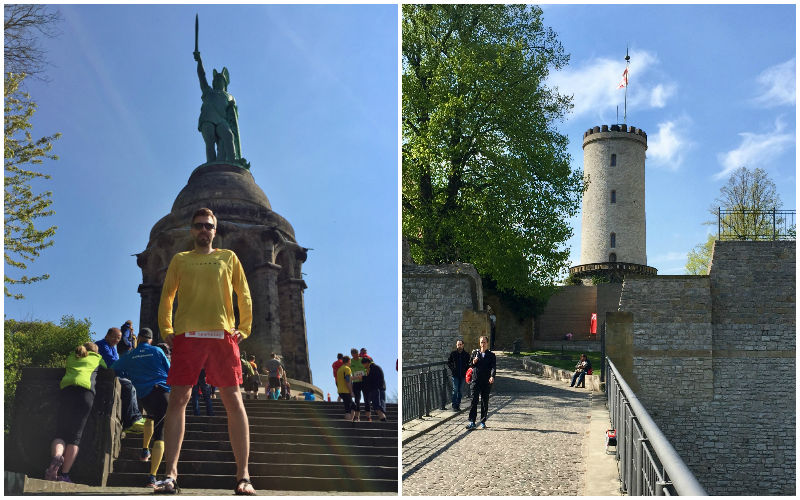 Hermannslauf, Hermannsdenkmal, Sparrenburg