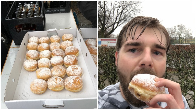 Berliner Pfannkuchen, Pfannkuchenlauf, Berliner Silvesterlauf